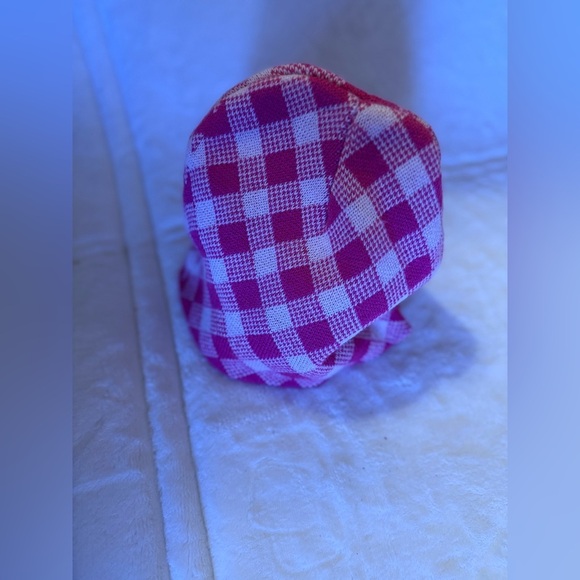 Hello Kitty  beanie stripe knit kids cap hat OS pink purple winter vintage y2k - Picture 15 of 15